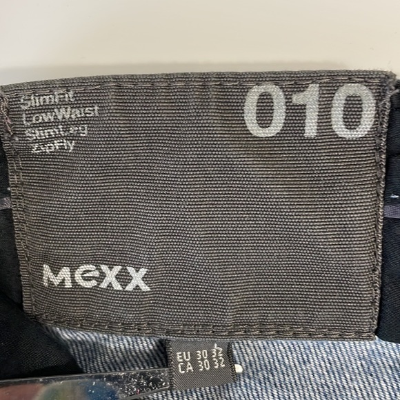 MEXX men’s Size 30x32 straight slim fit low waist slim leg faded blue‎ jeans - Picture 8 of 11